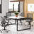 180cm Rectangle Conference Table with 1 Chairs-1230270105