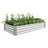 6'×3'×1' Metal Raised Garden Bed - Outdoor Rectangle Planter For Plants, Veggies & Flowers-2011391303