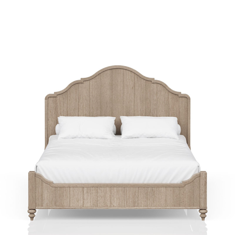 Bed Frame With Transitional Casual Design
