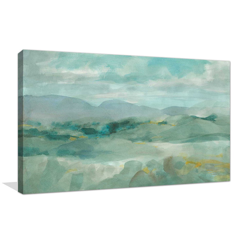 " Green Mountain View ", Wrapped Canvas, 36" H x 60" W x 1.5" D
