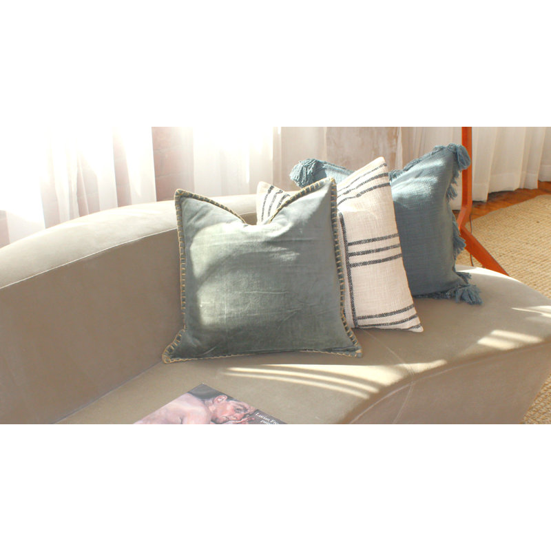 Housse de coussin décoratif en coton 18 "X18" Nautic