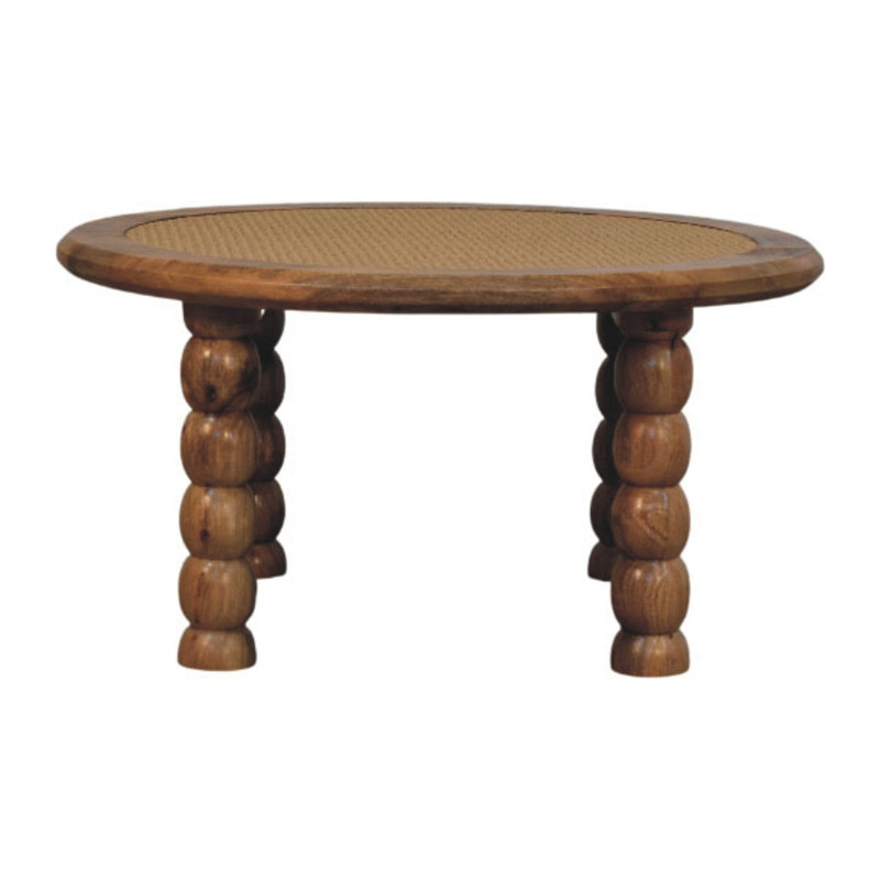 Table basse en rotin Spindle