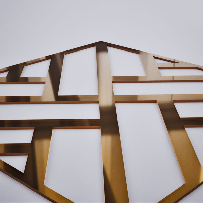 Panneaux muraux décoratifs en acrylique Killeen, moyen, l 15 3/8 po x H 15 3/8 po x T 1/8 po, miroir bronze, Miroir de bronze