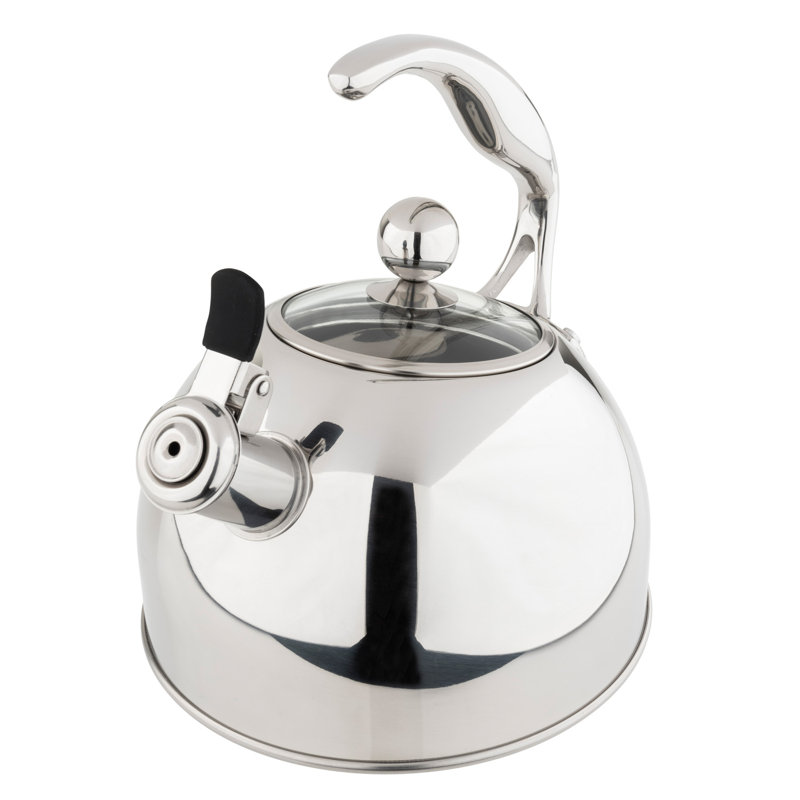 Viking 2.6-Quart Stainless Steel Kettle with 3-Ply Base, Chrome