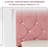 Twin Size Bed Set Upholstered Platform With Adjustable Diamond Tufted Headboard-2057561372