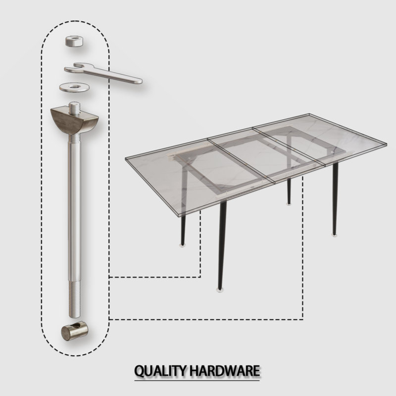 Table de salle à manger L 62,99 po x l 31,5 po Mistrot