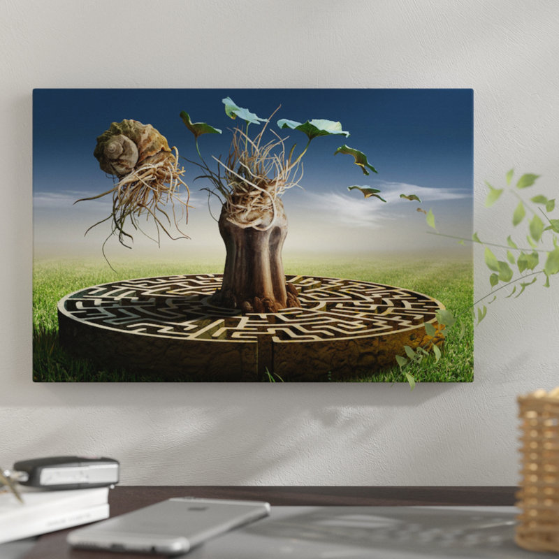 « artful ix », impression sur toile, H 18 po x l 26 po x P 1,5 po, Toile tendue, Pas de tapis
