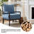 Lorentz Modern Farmhouse Accent Chair 25.5" Wide with Turned Wood and Solid Frame-867142249-867142253