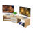 Dual Monitor Stand Riser with 2 Drawers-Length and Angle Adjustable shelf Riser with Storage-302151773