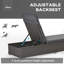Aymelia 195cm Long Reclining Single Chaise with Cushions