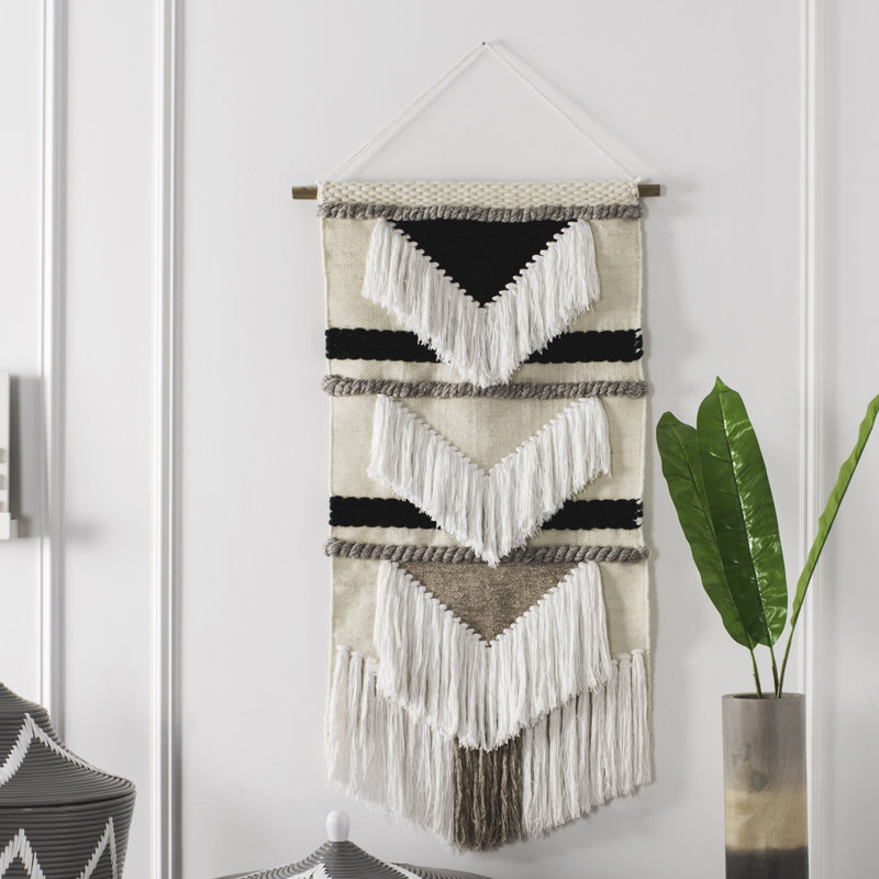Suspension murale en laine