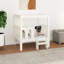 vidaXL Dog Bed White Solid Pine Wood Medium Sturdy Dog Bed Rectangle-694398895-694398894