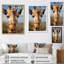 «Blue Giraffe Portrait I», reproduction d'art sur toile-80389418-80389416