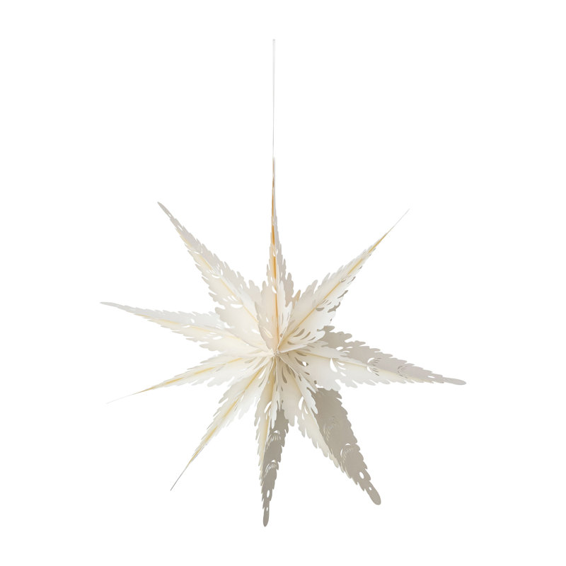 Handmade Recycled Paper Folding Snowflake Ornament