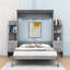 Lit escamotable polyvalent avec tablettes de rangement et tiroirs Sebatian-2011879776-2011879778
