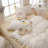 Muti-Floral Pattern Ruffle Laced Cotton Duvet Cover Set-109792755-109792750