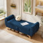 Banc de lit moderne en velours côtelé avec rangement dissimulé et pieds en bois massif-709760331-709760342