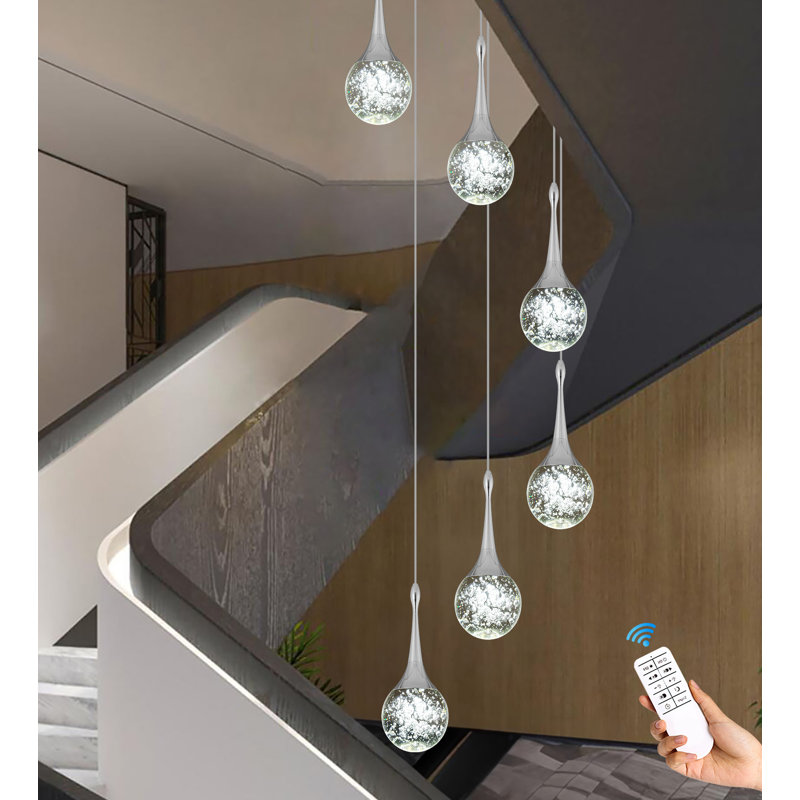 6 - Light Dimmable LED Chandelier 2700K-6000K