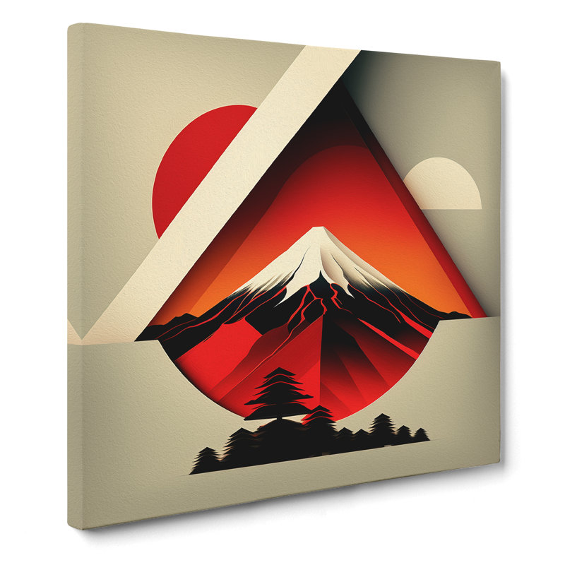 Mount Fuji Constructivism No.1 - Wrapped Canvas, 35cm H x 35cm W x 3cm D
