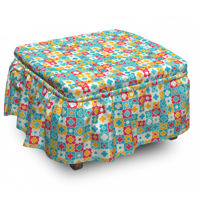 Box Cushion Ottoman Slipcover