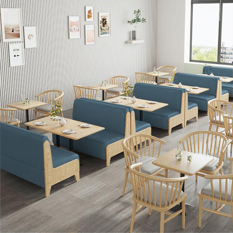 Banc rembourré en similicuir Minne, Bleu