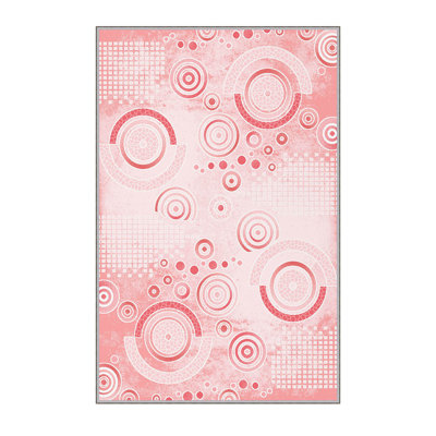 Elegant 3D Printed Area Rug, 4.6 x 7.2 ft | 100% Polyester, 0.31 in Pile Height, Antibacterial | Non-Slip PVC Felt Dot Underside, Machine Washable, Perfect for Living Room or Bedroom, Durable & Stylish Design