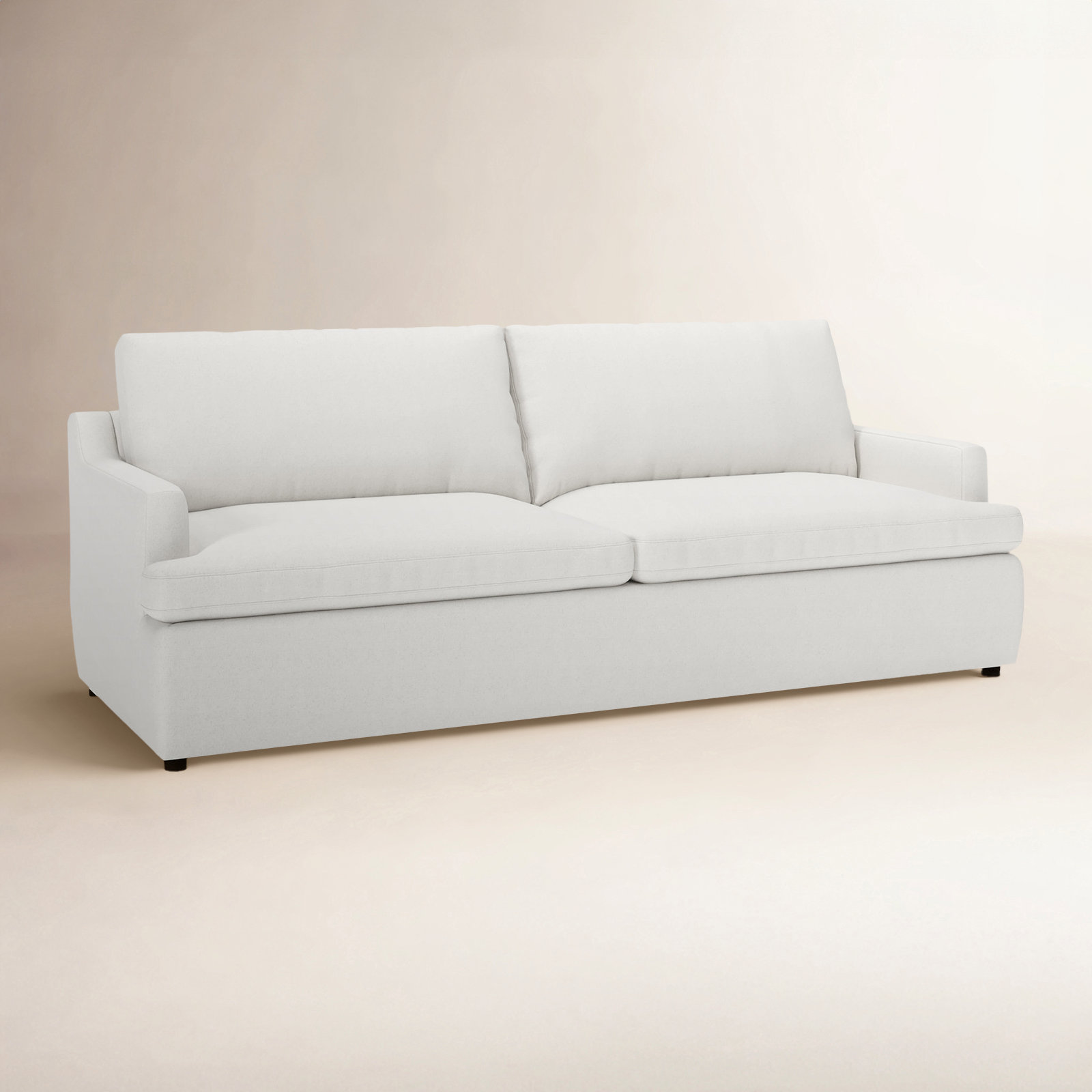 Essex 90" Upholstered Sofa, Macarena Beige Basketweave