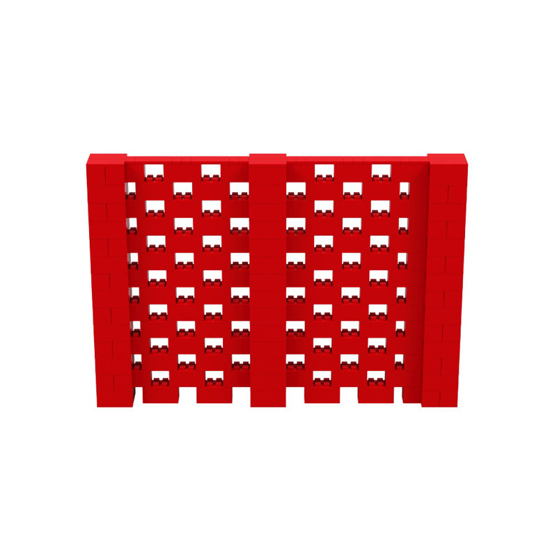 Ensemble mural Everblock, Rouge, H 84 po x l 120 po x P 12 po