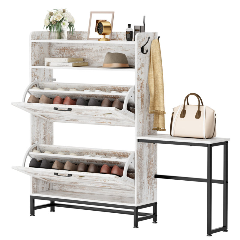 Armoire à chaussures, armoire à chaussures d'entrée de maison, armoire de rangement pour balcon d'entrée, étagère à chaussures de grande capacité