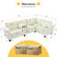 Canapé 4 places en L 105,5 po x 66,5 po en L