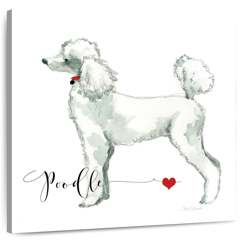 Crowle Must Love Poodles, 20" H x 20" W