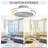 18 Inch Enclosed Ceiling Fan With Light And Remote, Flush Mount Bladeless Modern Low Profile Ceiling Fan For Bedroom Kitchen Dining Room