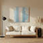 Abstrait couleur champ 25, art mural gris en métal-1203931834