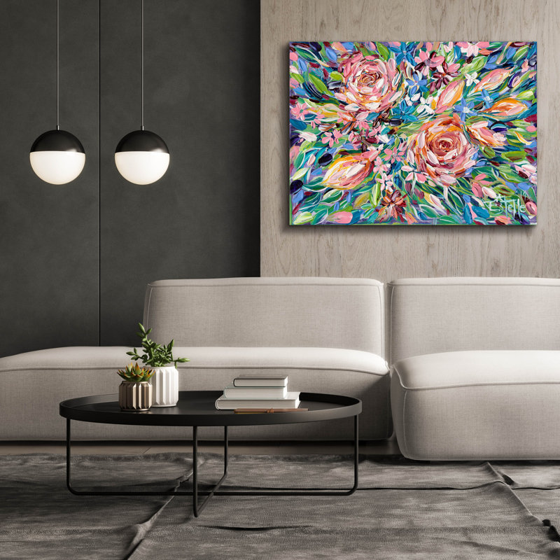 «Potpourri 2» par Estelle Grengs, H 40 po x l 54 po x P 1,5 po