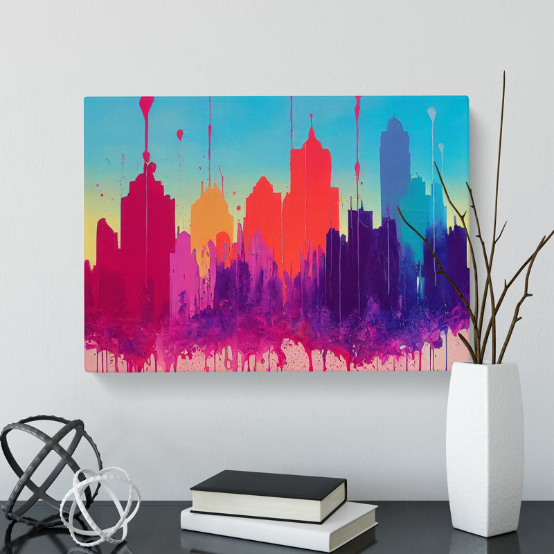 Skyscraper Skyline Vol.8 - Wrapped Canvas, 35cm H x 50cm W x 3cm D