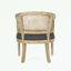 Chaise d'appoint à structure en bois avec coussin d'assise moelleux-951585293