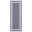 Pavillon de jardin bleu 7 pi 10 po X 10 pi 3 po Tapis intérieur / extérieur-19048457