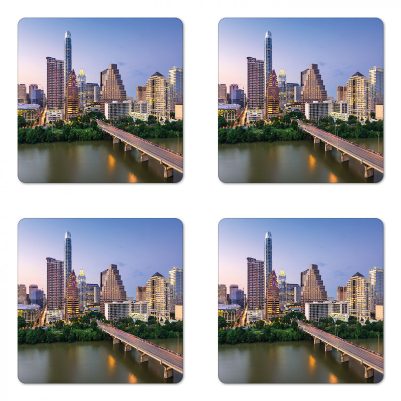 Square 4 Piece Coaster Set