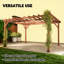 Pergola en bois, pergola d'extérieur-126609525
