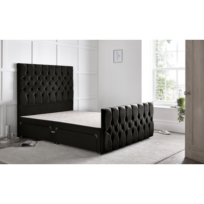 Fleisher Divan Bed with 54" Floorstanding Headboard