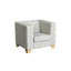 Causeuse modulaire à accoudoirs carrés 62 po