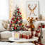 36' H Lighted Artificial Christmas Tree