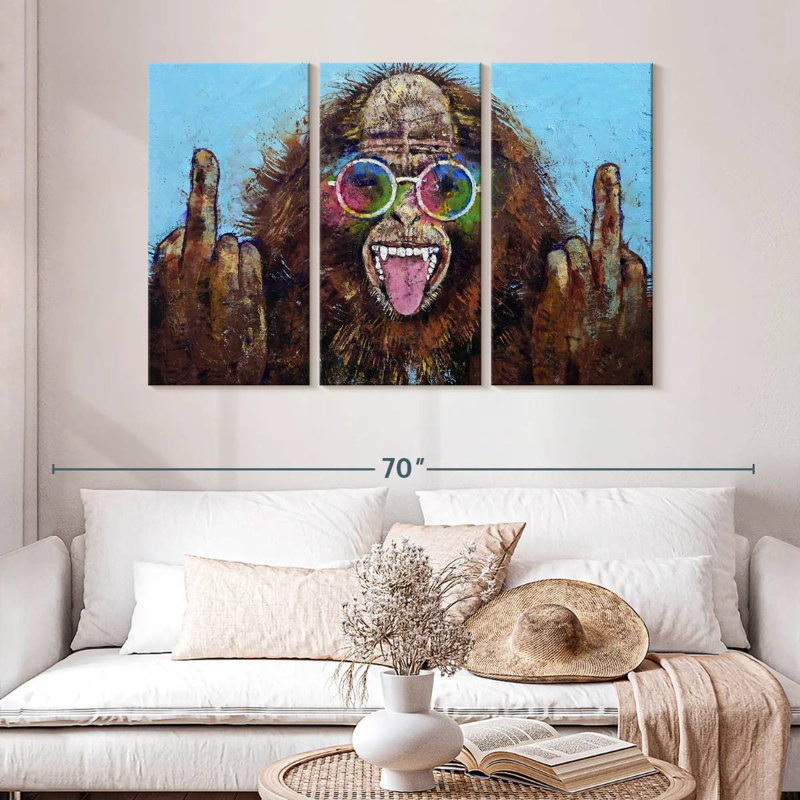 Brampt Bigfoot Double Bird, 32" H x 50" W