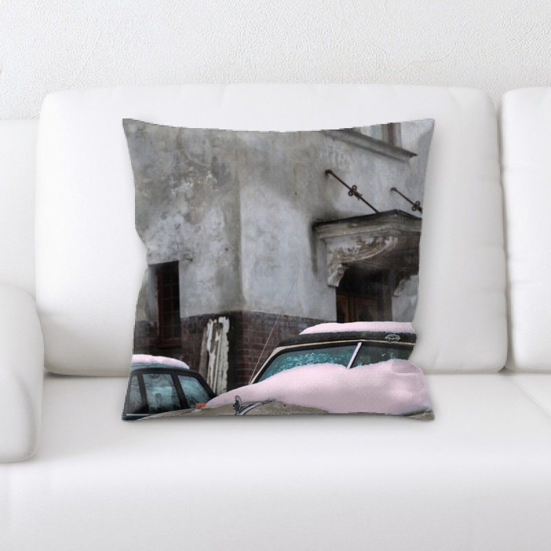 Microsuede Reversible Throw Pillow