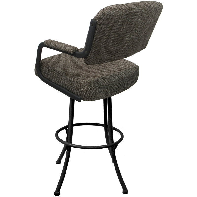 Tabouret de comptoir pivotant 26,00 po Mattelynn, Gris
