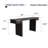Spacious Minimalist Console Table - Real Wood Veneer Entryway Sofa Table with Storage, Black-96587381