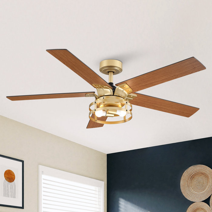 Trent Austin Design® Rish 52'' Ceiling Fan with Light Kit & Reviews ...