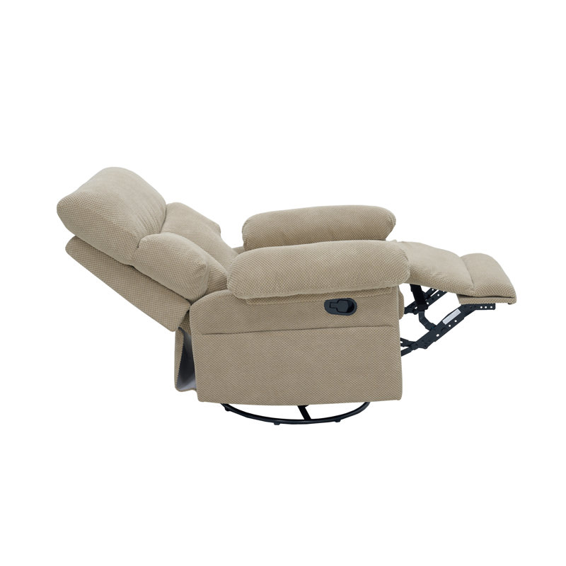 Fauteuil inclinable et pivotant Modern, Tissu chameau