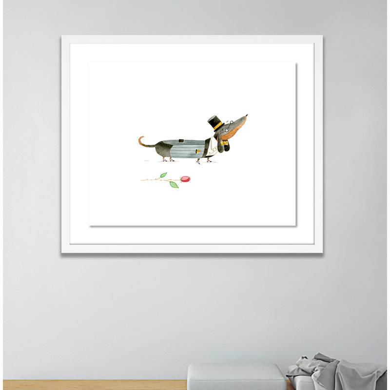 Dox Dapper Painting by Jess Engle, White