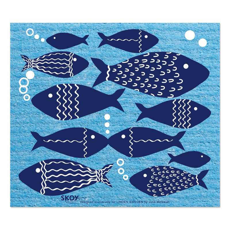 Chiffons swish et go fish, Bleu